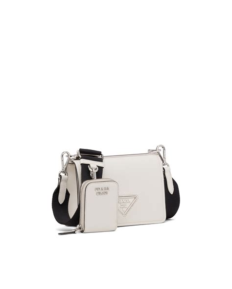 prada mini borsa in pelle saffiano|Mini Borsa In Saffiano Bianco .